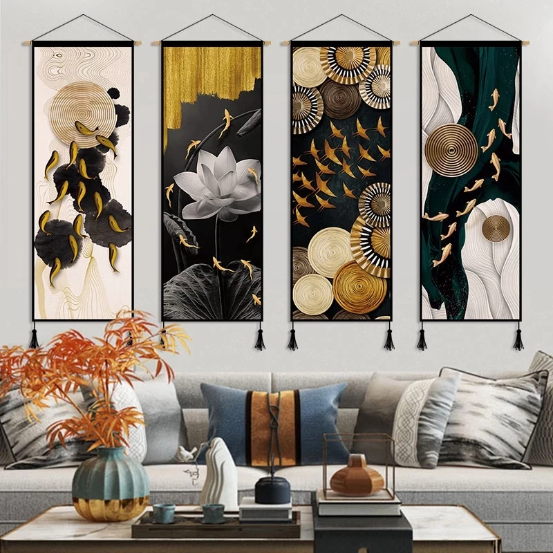 Luxury Lifestyle Picture - Home Office Fisch Feng Shui Leinwand