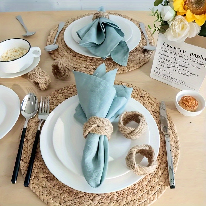 48-teiliges geflochtenes Leine – Linen Napkin Set Bewertung und Preis