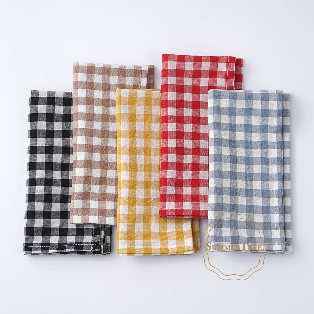 Gingham Baumwoll-Serviette 42x – Linen Napkin Set Bewertung und Preis
