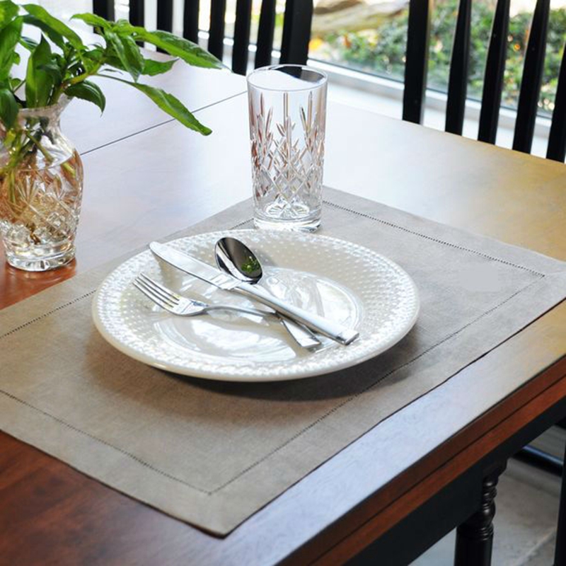 6-teilige weiße Saumstich-Serv – Linen Napkin Set Bewertung und Preis