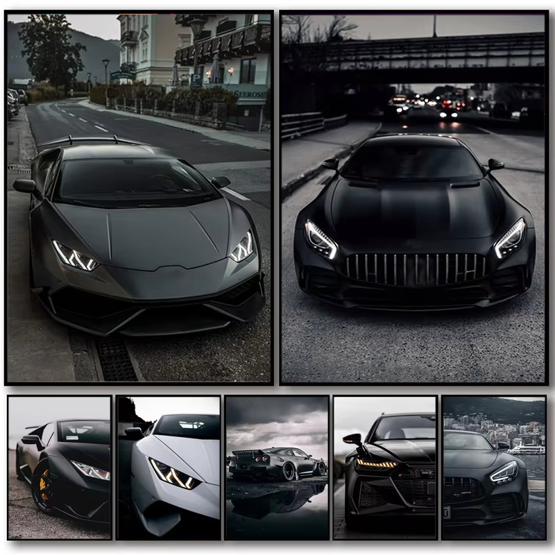Großes schwarzes Sportwagen-Po – Luxury Lifestyle Cars Bewertung und Preis