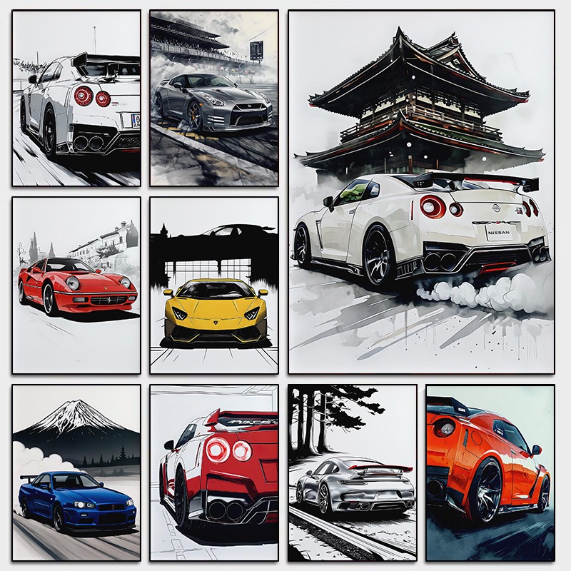 Supercar-Wandkunst-Poster im j – Luxury Lifestyle Cars Bewertung und Preis