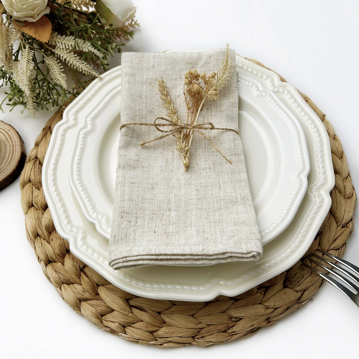 Set mit 6/10/12 30x30cm großen – Linen Napkin Set Bewertung und Preis