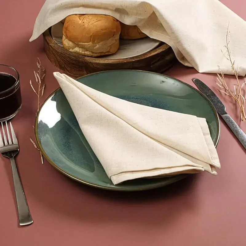 Set mit 6/10/12 30x30cm großen – Linen Napkin Set Bewertung und Preis