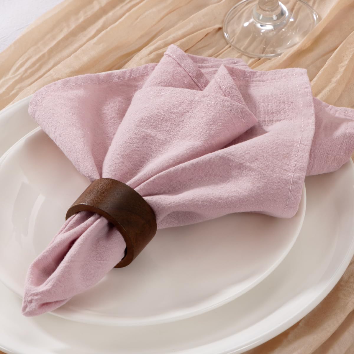 Leinen-Stoffservietten, Set mi – Linen Napkin Set Bewertung und Preis
